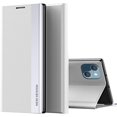 thumbnail image 1 of for iPhone 13 Bracket Pagnetic Leather Cover TPU Shockproof Protection Flip Phone Case for iPhone 13 CX Silver, 1 of 8