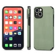 thumbnail image 1 of for iPhone 13 Case, Carbon Fiber Leather Slim Protective Cover, Full Protection Strong Impact Resistance Smartphone Protection for iPhone 13, Green, 1 of 8