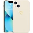 thumbnail image 1 of for iPhone 13 Case Cute Slim Shockproof Phone Case with Wireless Charging Support and Protection, Beige, 1 of 14