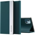 thumbnail image 1 of for iPhone 13 Mini Bracket Pagnetic Leather Cover TPU Shockproof Protection Flip Phone Case for iPhone 13 Mini CX Green, 1 of 8