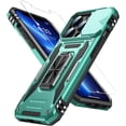 thumbnail image 1 of for iPhone 13 Pro Case with Screen Protector,Sliding Camera Cover,-Grade Cover with  Stand Phone Case 6.1" Turquoise, 1 of 12