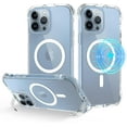 thumbnail image 1 of for iPhone 13 Pro Case with Stand Compatible with Magsafe Shockproof Anti-Yellowing Full Body Protective Phone Cover-Clear, 1 of 7