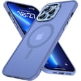 thumbnail image 1 of for iPhone 13 Pro Max Case Magnetic Compatible with MagSafe Slim Translucent Matte Phone Case Cover 6.7 inch, Sierra Blue, 1 of 14