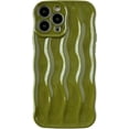 thumbnail image 1 of for iPhone 13 Pro Max Case,Water Ripple Pattern Curly Wave Frame Soft Compatible with iPhone Case (Green,iPhone 13 Pro Max), 1 of 13