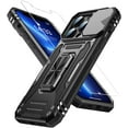 thumbnail image 1 of for iPhone 13 Pro Max Case with Screen Protector,Sliding Camera Cover,-Grade Cover with  Stand Phone Case 6.7" Black, 1 of 12
