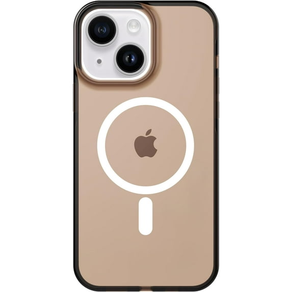 for iPhone 13 and iPhone 14 Magsafe Case, 6.6ft Drop Protection, Full Body Screen Camera Protective Phone Case, Brown