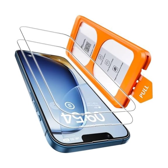 for iPhone 13 mini Screen Protector 9H Hardness Military Grade Shatterproof HD Tempered Glass Full Coverage Easy Installation Case Friendly 2 Pack