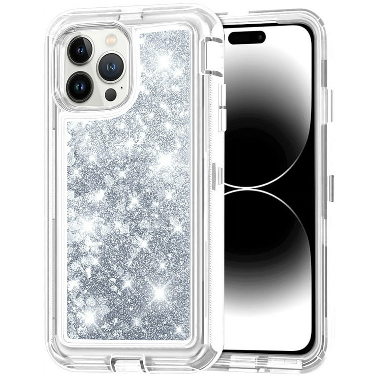 for iPhone 14/14 Mini/14 Plus/14 Pro Max, Liquid Glitter Case