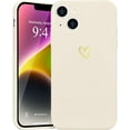 thumbnail image 1 of for iPhone 14 Case Cute Slim Shockproof Phone Case with Wireless Charging Support and Protection, Beige, 1 of 14