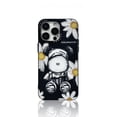 thumbnail image 1 of for iPhone 14 Cute Case with 3D Bear Art Pattern Cool Case,Shockproof Matte Soft-Touch Skin-Friendly Cover, White/Green/Blue, 1 of 9