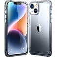 thumbnail image 1 of for iPhone 14 Plus Case Clear, [Non Yellowing] [ Grade Protection] Shockproof Slim Phone Case for iPhone 14 Plus 6.7 inch 2022- Gradient Dark Black, 1 of 12
