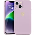 thumbnail image 1 of for iPhone 14 Plus Case Cute Slim Shockproof Phone Case with Wireless Charging Support and Protection, Purple, 1 of 14