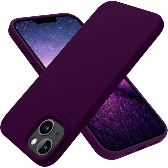 for iPhone 14 Plus Case, Silicone Shockproof Slim Thin Phone Case for iPhone 14 Plus 6.7 inch （Purple）