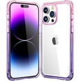 thumbnail image 1 of for iPhone 14 Pro Case Clear, [ Grade Protection] [Not Yellowing] Shockproof Phone Case for Apple iPhone 14 Pro 2022 - Purple Pink, 1 of 14