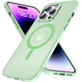 thumbnail image 1 of for iPhone 14 Pro Case Magnetic Compatible with MagSafe Slim Translucent Matte Phone Case Cover 6.1 inch, Matcha Green, 1 of 14