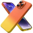 thumbnail image 1 of for iPhone 14 Pro Case, New Designed Slim Phone Case,[10 FT Military Grade Drop Protection], with Lens Protector,Gradient,Orange+yellow7-IP14p-01, 1 of 13