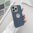 thumbnail image 1 of for iPhone 14 Pro Case Silicone 3 in 1 Case Logo View + 1* Screen Protector Shockproof Protective Anti-Skid Edge Cover iPhone 14 Pro Case -Light Blue, 1 of 11