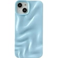 thumbnail image 1 of for iPhone 14 Pro Case, Water Ripple Pattern Wave Compatible with iPhone Case (Light Blue,iPhone 14 Pro), 1 of 12
