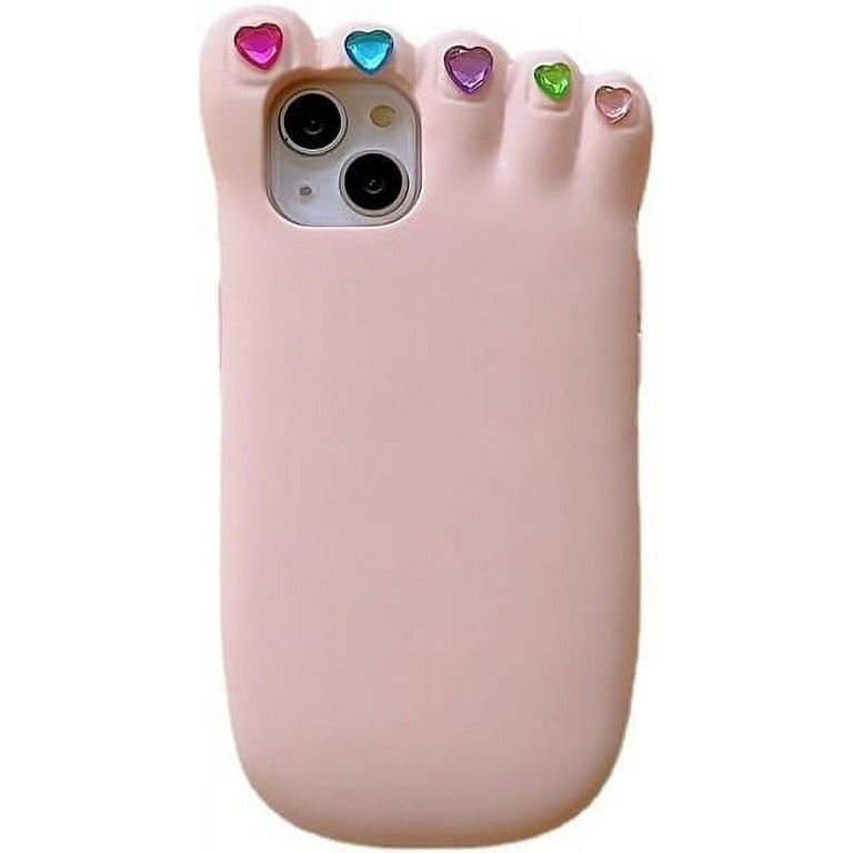 for iPhone 14 Pro Max Case, 3D Soft Silicon Funny and Silly Weird Jade Foot Phone  Cases, Ugly Phone Case Swap Challenge Gifts with Friends Pink - Walmart.com