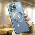 thumbnail image 1 of for iPhone 14 Pro Max Case Clear with MagSafe Full Protection Case Anti-Scratch Case Cover 6.7 Inch - Blue, 1 of 17