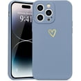 thumbnail image 1 of for iPhone 14 Pro Max Case Cute Slim Shockproof Phone Case with Wireless Charging Support and Protection, Blue Grey, 1 of 15