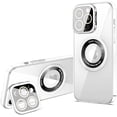 thumbnail image 1 of for iPhone 14 Pro Max Case Magnetic, Compatible with MagSafe, Built-in Camera Lens Cover Stand, 6.7 inches, Clear, 1 of 6