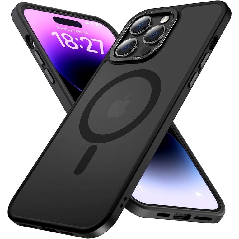 for iPhone 14 Pro Max Case Magnetic Compatible with MagSafe Slim Translucent Matte Phone Case Cover 6.7 inch, Black - Walmart.com for iPhone 14 Pro Max Case Magnetic Compatible with MagSafe Slim Translucent Matte Phone Case Cover 6.7 inch, Black - Walmart.com