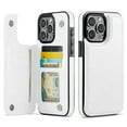 thumbnail image 1 of for iPhone 14 Pro Max Wallet Case with Card Holder, PU Faux Leather Kickstand Card Slots Case, Double Magnetic Clasp and Durable Shockproof Cover, 1 of 8