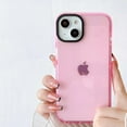 thumbnail image 1 of for iPhone 14 Pro Phone Case, Neon Clear Fluorescent Transparent Case,Soft Slim Bumper Protective Case for iPhone 14 Pro 6.1 inches - Light Pink, 1 of 8