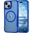 thumbnail image 1 of for iPhone 15 Case, Compatible with MagSafe, Translucent Matte Shockproof Anti-Slip Anti-Fingerprint Pocket-Friendly Phone Case Cover - Gray, 1 of 7