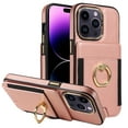 thumbnail image 1 of for iPhone 15 Pro (6.1 inch) Wallet Case with Credit Card Holder and 360° Rotation Ring Stand, RFID Block Flip Leather Shockproof, 1 of 10
