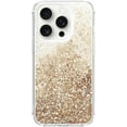 thumbnail image 1 of for iPhone 15 Pro Case 6.1 Inches Waterfall Sparkling Quicksand Thin Slim liquid Case Hard PC with Soft TPU Bumper Crystal Clear Cover 6.1" (Gold), 1 of 12