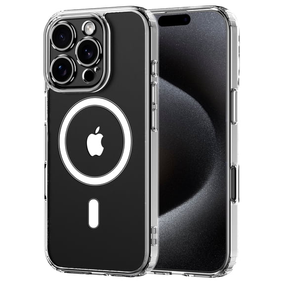 for iPhone 15 Pro Case Clear, Shockproof Protective Phone Bumper for Apple iPhone 16 Pro 6.3 inch - Clear