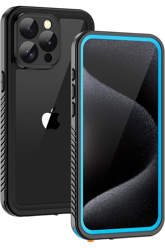 for iPhone 15 Pro Max Case, IP68 Waterproof with Built-in Screen Protector