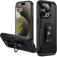 thumbnail image 1 of for iPhone 15 Pro Max Case,[Military-Grade Drop Protection] Shockproof Phone Case for iPhone 15 ProMax - Matte Black, 1 of 12