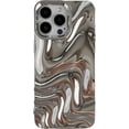 thumbnail image 1 of for iPhone 15 Pro Max Case, Water Ripple Pattern Wave Compatible with iPhone Case (Silver,iPhone 15 Pro Max), 1 of 12