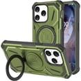thumbnail image 1 of for iPhone 15 Pro Max Case with Kickstand Shockproof 15 Pro Max Protective Cover for 15 Pro Max 2023 6.7inch - Green, 1 of 12