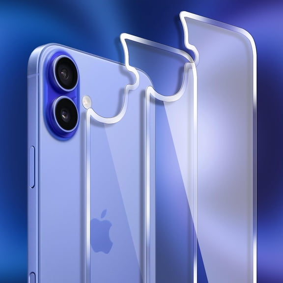 for iPhone 16 Back Glass Protector(2-Pack),for iPhone 16 Back Screen Protector Rear Tempered Glass HD Clarity Compatible with iPhone 16 (6.1 inch)