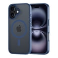 thumbnail image 1 of Compatible for iPhone 16 Case,  with Magnetic, Translucent Matte Shockproof Anti-Slip Anti-Fingerprint Pocket-Friendly Phone Case Cover - Black, 1 of 7