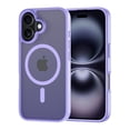 thumbnail image 1 of for iPhone 16 Case, Compatible with MagSafe, Translucent Matte Shockproof Anti-Slip Anti-Fingerprint Pocket-Friendly Phone Case Cover - Black, 1 of 7