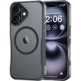 thumbnail image 1 of for iPhone 16 Case, Compatible with MagSafe, Translucent Matte Shockproof Anti-Slip Anti-Fingerprint Pocket-Friendly Phone Case Cover - Gray, 1 of 7