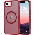 thumbnail image 1 of for iPhone 16E Case, Compatible with MagSafe, Translucent Matte Shockproof Anti-Slip Anti-Fingerprint Pocket-Friendly Phone Case Cover - Red, 1 of 7