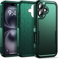 thumbnail image 1 of for iPhone 16 Case, [Shockproof] Military Grade Proof Protection [Dropproof] Rugged Protective Heavy Duty Phone Case Cover for iPhone 16 (Green), 1 of 14