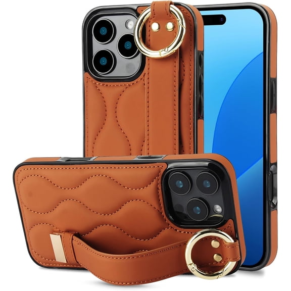 for iPhone 16 Case Soft Feel Ligitweight Fashion, with Compatible Ring and Finger Strap and Shockproof Protection,5 Color