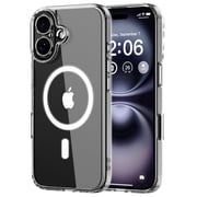 Compatible for iPhone 16 Plus Case Clear, Shockproof Protective Phone Bumper for Apple iPhone 16 Plus 6.7 inch - Clear
