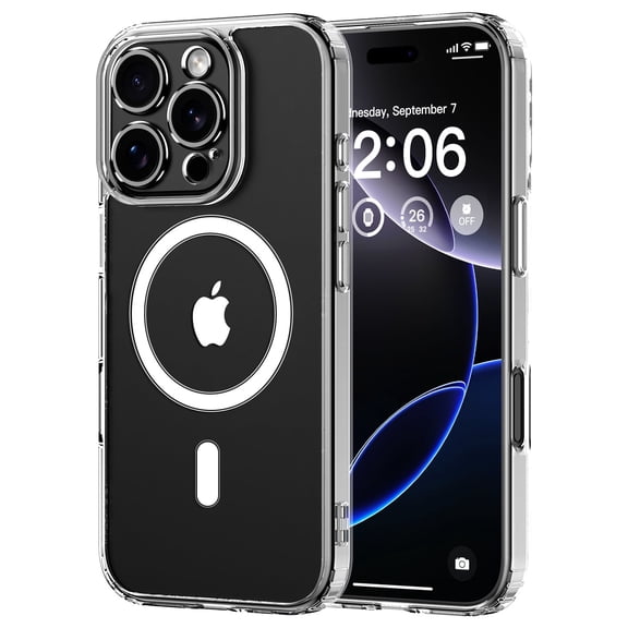 for iPhone 16 Pro Case Clear, Shockproof Protective Phone Bumper for Apple iPhone 16 Pro 6.3 inch - Clear
