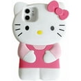 thumbnail image 1 of for iPhone 16 Pro Max Kitty Cat 3D Cartoon Phone Case for iPhone 14 13 12 15 Pro Max 12 Mini XR XS  7 8 Plus Silicone Soft Back Cover, 1 of 4