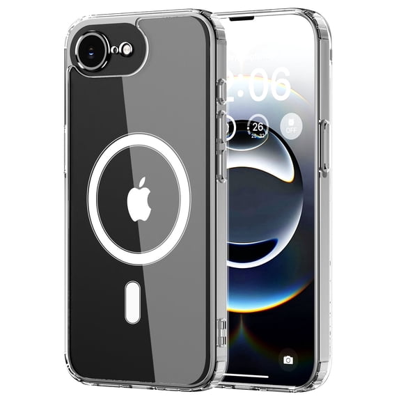for iPhone 16E Case Clear, Shockproof Protective Phone Bumper for Apple iPhone 16E 6.1 inch - Clear