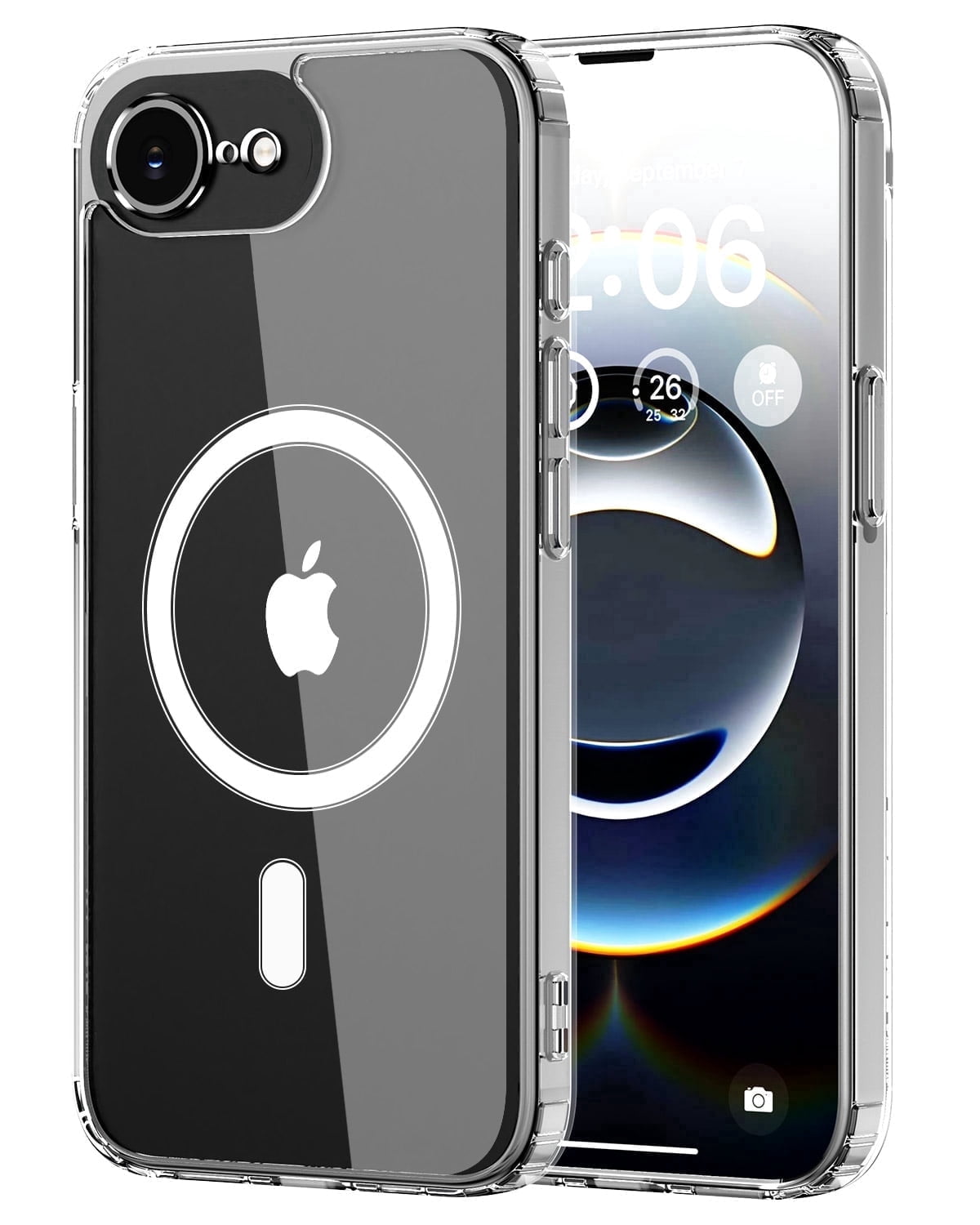 DistinctInk Clear Hybrid Case for Samsung Galaxy S23 (6.1