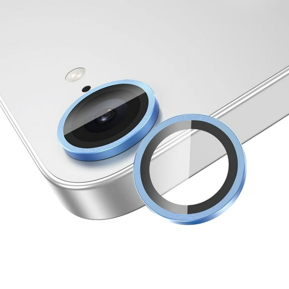 for iPhone 16e Tempered Glass Camera Lens Protector, Luxury Slim Fit Anti-Scrach Anti-Fingerprint Anti-drop Dust-proof Lens Film for iPhone 16e, Blue
